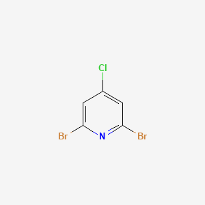 2,6-Dibromo-4-chloropyridine chemical structure (CAS 1196156-59-8)