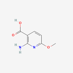 2-Amino-6-methoxynicotinic acid chemical structure (CAS 1196156-84-9)