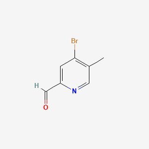 4-Bromo-5-methylpicolinaldehyde chemical structure (CAS 1196157-14-8)