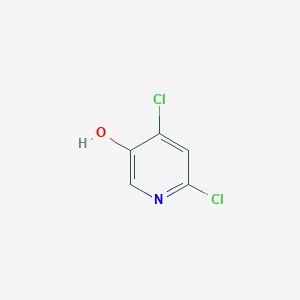 4,6-Dichloropyridin-3-ol chemical structure (CAS 1196157-47-7)