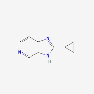 2-Cyclopropyl-3H-imidazo[4,5-c]pyridine chemical structure (CAS 119628-85-2)
