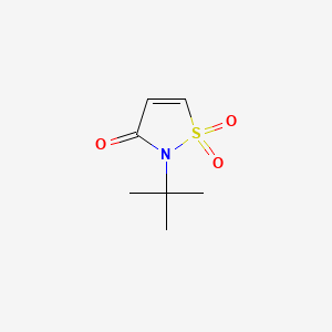 2-(tert-Butyl)isothiazol-3(2H)-one 1,1-dioxide chemical structure (CAS 119639-24-6)