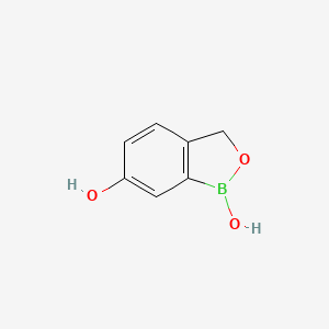 Benzo[c][1,2]oxaborole-1,6(3H)-diol chemical structure (CAS 1196473-37-6)