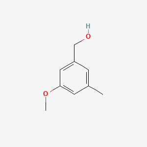 (3-Methoxy-5-methylphenyl)methanol chemical structure (CAS 119650-44-1)