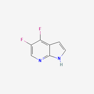 4,5-Difluoro-1H-pyrrolo[2,3-b]pyridine chemical structure (CAS 1196507-66-0)