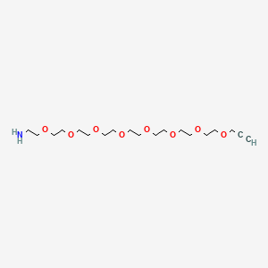 3,6,9,12,15,18,21,24-Octaoxaheptacos-26-yn-1-amine chemical structure (CAS 1196732-52-1)