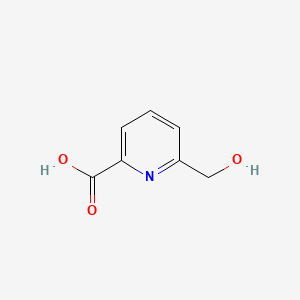 6-(Hydroxymethyl)picolinic acid chemical structure (CAS 1197-10-0)