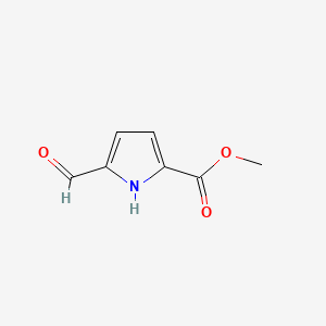Methyl 5-formyl-1H-pyrrole-2-carboxylate chemical structure (CAS 1197-13-3)
