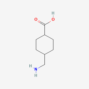 trans-4-(aminomethyl)cyclohexane-1-carboxylic acid chemical structure (CAS 1197-18-8)