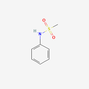 N-Phenylmethanesulfonamide chemical structure (CAS 1197-22-4)