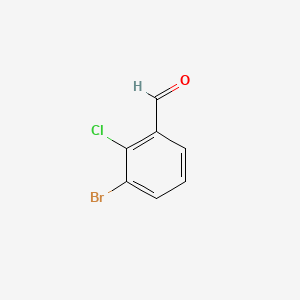 3-Bromo-2-chlorobenzaldehyde chemical structure (CAS 1197050-28-4)