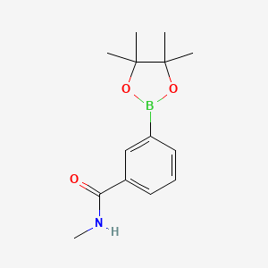 N-Methyl-3-(4,4,5,5-tetramethyl-1,3,2-dioxaborolan-2-yl)benzamide chemical structure (CAS 1197171-76-8)
