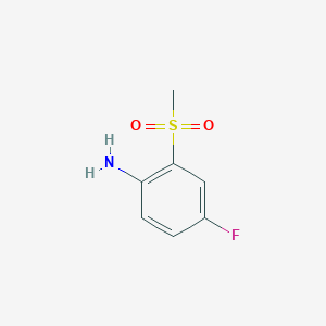4-Fluoro-2-(methylsulfonyl)aniline chemical structure (CAS 1197193-21-7)