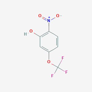 2-Nitro-5-(trifluoromethoxy)phenol chemical structure (CAS 1197236-32-0)
