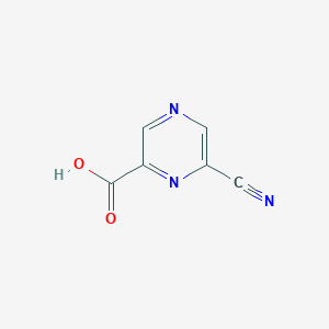 6-Cyanopyrazine-2-carboxylic acid chemical structure (CAS 1197239-56-7)