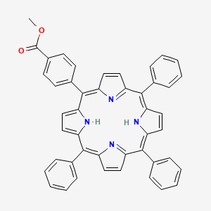 5-(4-Methoxycarbonylphenyl)-10,15,20-triphenylporphyrin chemical structure (CAS 119730-06-2)