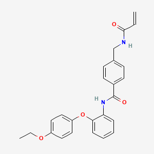 4-(Acrylamidomethyl)-N-(2-(4-ethoxyphenoxy)phenyl)benzamide chemical structure (CAS 1197824-15-9)