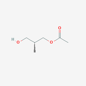 (R)-3-Hydroxy-2-methylpropyl acetate chemical structure (CAS 119786-13-9)