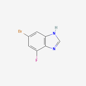 5-Bromo-7-fluoro-1H-benzo[d]imidazole chemical structure (CAS 1197944-23-2)