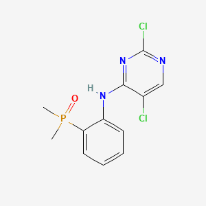 (2-((2,5-Dichloropyrimidin-4-yl)amino)phenyl)dimethylphosphine oxide chemical structure (CAS 1197953-49-3)