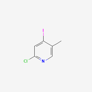2-Chloro-4-iodo-5-methylpyridine chemical structure (CAS 1197957-18-8)