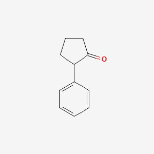 2-Phenylcyclopentan-1-one chemical structure (CAS 1198-34-1)