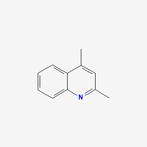 2,4-Dimethylquinoline chemical structure (CAS 1198-37-4)