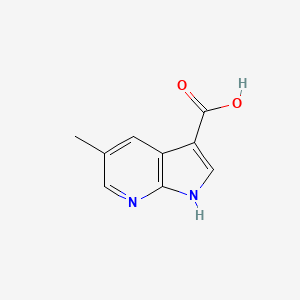 5-Methyl-1H-pyrrolo[2,3-b]pyridine-3-carboxylic acid chemical structure (CAS 1198095-99-6)