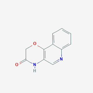 2H-[1,4]Oxazino[3,2-c]quinolin-3(4H)-one chemical structure (CAS 1198154-30-1)