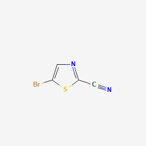 5-Bromo-1,3-thiazole-2-carbonitrile chemical structure (CAS 1198154-99-2)
