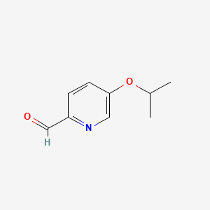 5-Isopropoxypicolinaldehyde chemical structure (CAS 1198166-01-6)