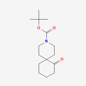 tert-Butyl 7-oxo-3-azaspiro[5.5]undecane-3-carboxylate chemical structure (CAS 1198284-49-9)