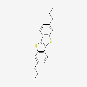 2,7-Dipropylbenzo[b]benzo[4,5]thieno[2,3-d]thiophene chemical structure (CAS 1198290-38-8)