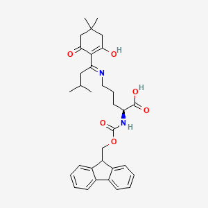 Fmoc-Orn(ivDde)-OH chemical structure (CAS 1198321-33-3)