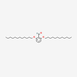 2,6-Bis(dodecyloxy)benzaldehyde chemical structure (CAS 1198467-57-0)