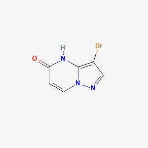 3-Bromopyrazolo[1,5-a]pyrimidin-5(4H)-one chemical structure (CAS 1198569-35-5)