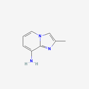 2-Methylimidazo[1,2-a]pyridin-8-amine chemical structure (CAS 119858-52-5)