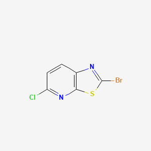2-Bromo-5-chlorothiazolo[5,4-b]pyridine chemical structure (CAS 1198759-26-0)