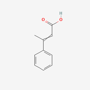 3-Phenylbut-2-enoic acid chemical structure (CAS 1199-20-8)