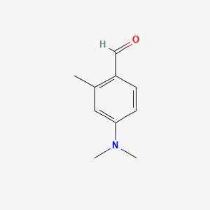4-(Dimethylamino)-2-methylbenzaldehyde chemical structure (CAS 1199-59-3)