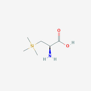 (2R)-2-Amino-3-(trimethylsilyl)propanoic acid chemical structure (CAS 119906-45-5)