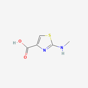 2-(Methylamino)thiazole-4-carboxylic acid chemical structure (CAS 1199216-02-8)
