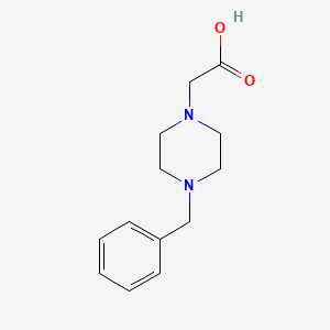 2-(4-Benzylpiperazin-1-yl)acetic acid chemical structure (CAS 119929-87-2)