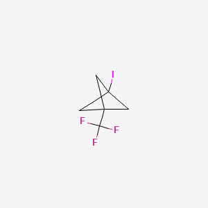 1-Iodo-3-(trifluoromethyl)bicyclo[1.1.1]pentane chemical structure (CAS 119934-12-2)