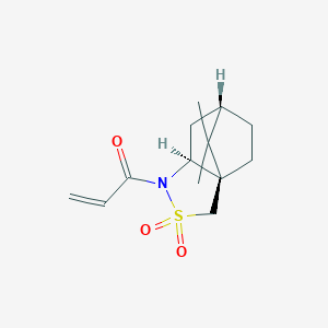 1-((3aR,6S,7aS)-8,8-Dimethyl-2,2-dioxidohexahydro-1H-3a,6-methanobenzo[c]isothiazol-1-yl)prop-2-en-1-one chemical structure (CAS 119944-89-7)
