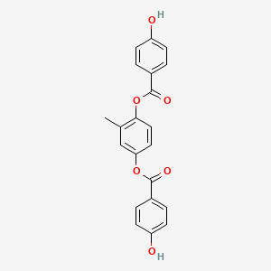 2-Methyl-1,4-phenylene bis(4-hydroxybenzoate) chemical structure (CAS 119959-84-1)