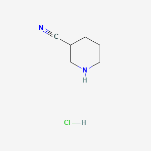 Piperidine-3-carbonitrile hydrochloride chemical structure (CAS 1199773-75-5)