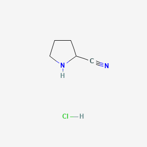 Pyrrolidine-2-carbonitrile hydrochloride chemical structure (CAS 1199773-80-2)