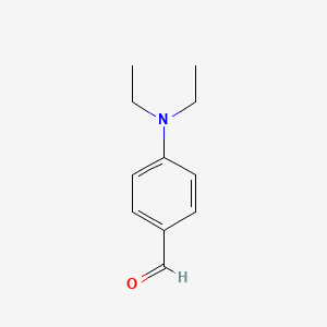 4-Diethylaminobenzaldehyde chemical structure (CAS 120-21-8)