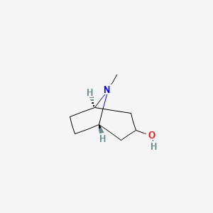 endo-8-Methyl-8-azabicyclo[3.2.1]octan-3-ol chemical structure (CAS 120-29-6)